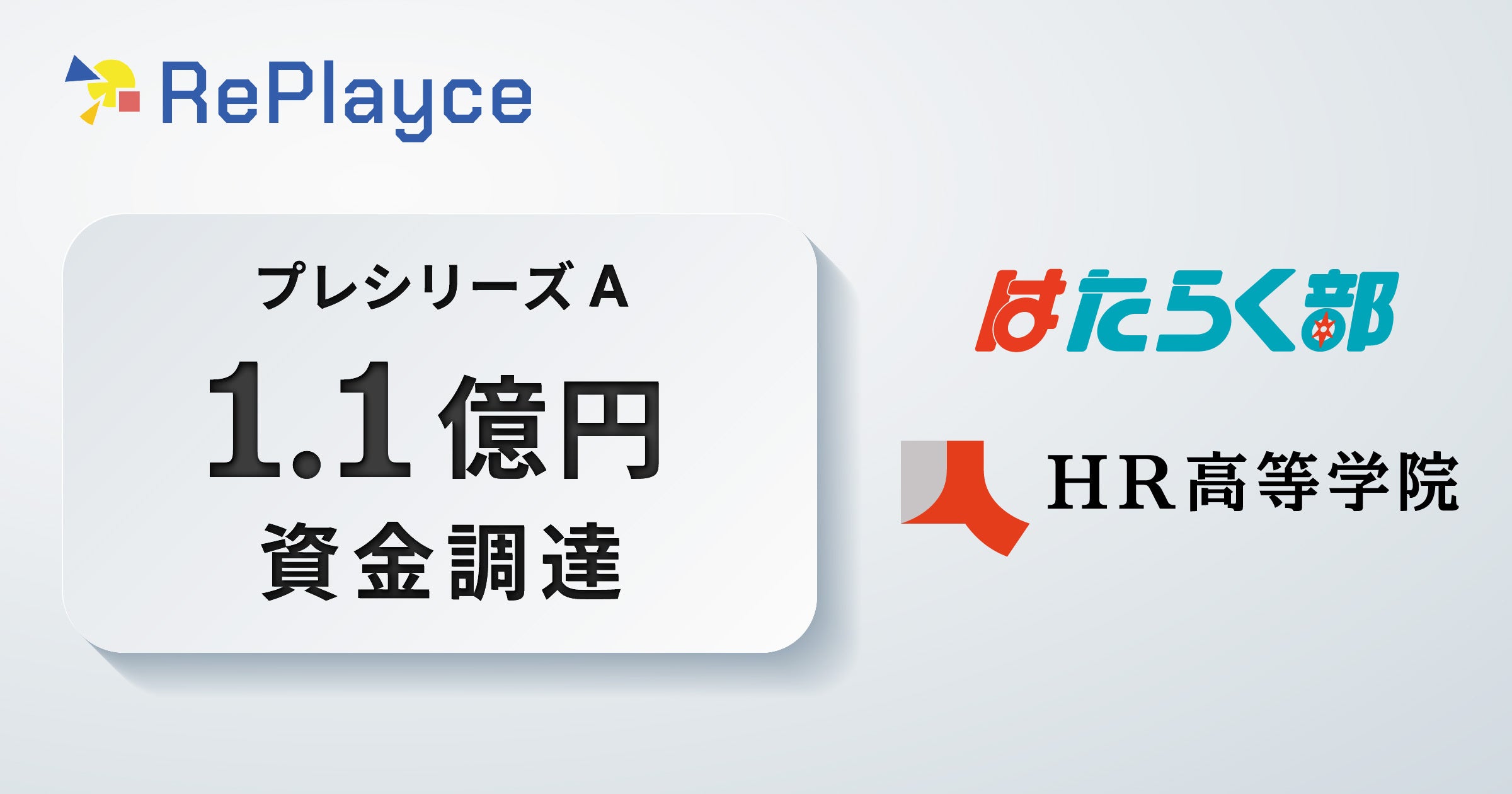 株式会社RePlayce、プレシリーズAラウンドで1.1億円の資金調達！