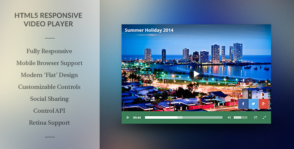 Download Modern HTML5 Responsive Video Player Nulled 