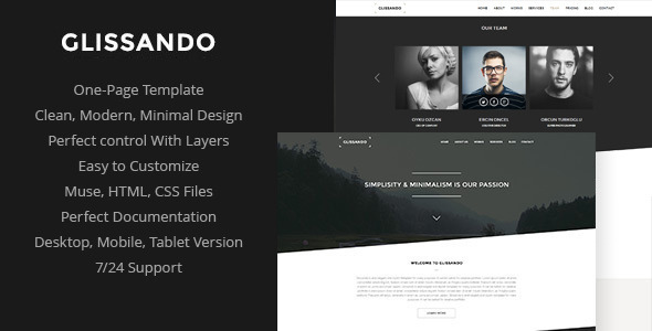 Download Glissando – Creative Muse Template Nulled 