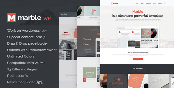Download  Marble – Multipurpose WP Theme Nulled 
