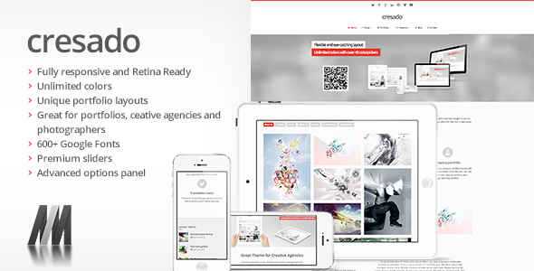 Download Cresado WP – Responsive Theme for Creatives Nulled 