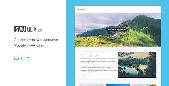 Download Swoquix — Clean Blogging Theme Nulled 