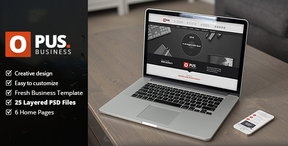 Download Opus – Business PSD Template Nulled 
