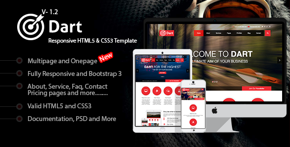 Download Dart – Responsive HTML5 Business Template Nulled 
