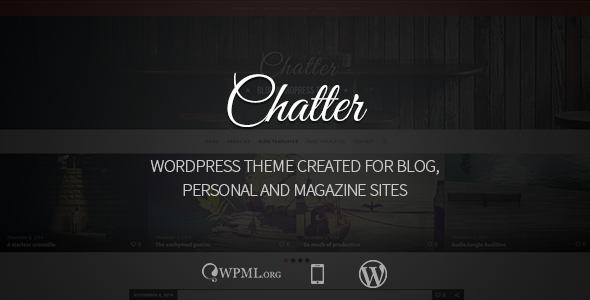 Download Chatter – Responsive WordPress Blog Theme Nulled 