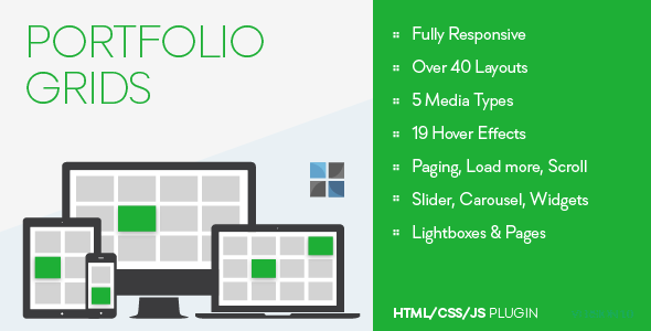 Download Portfolio Grids – HTML/CSS/JS Nulled 