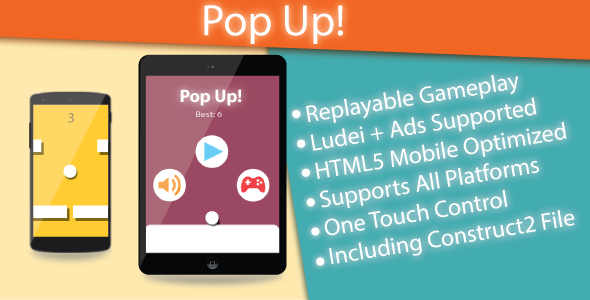 Download Pop Up! – HTML5 Game (Construct 2 & Construct 3) Nulled 