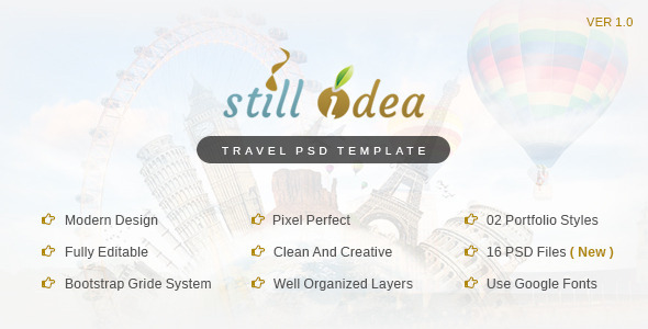 Download Stillidea – Travel, Clean PSD Template Nulled 