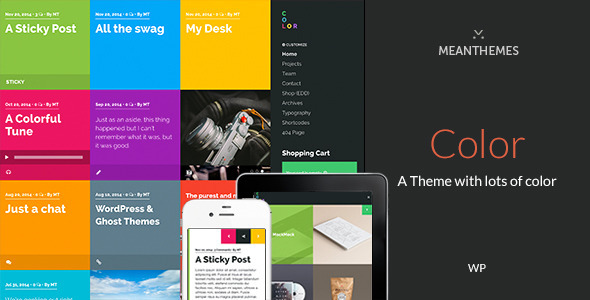 Download Color: A Blog & Portfolio Theme with lots of color Nulled 