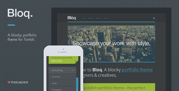 Download Bloq – A Blocky Portfolio Theme for Tumblr Nulled 