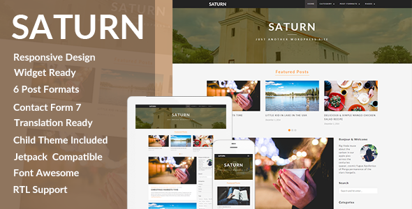 Download SATURN – A Personal/Travel WordPress Blog Theme Nulled 