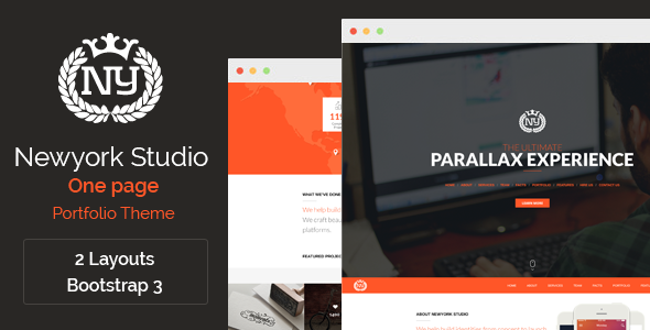 Download Newyork Studio – One Page Parallax Theme Nulled 