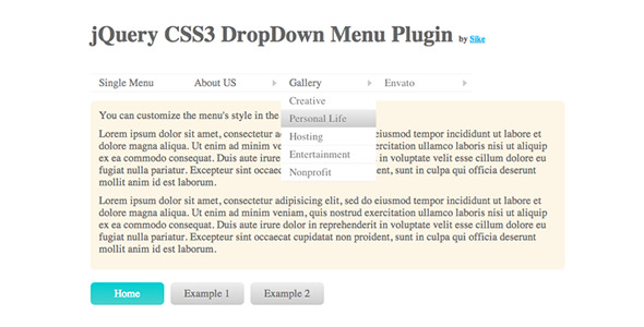 Download jQuery CSS3 DropDown Menu Plugin Nulled 