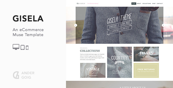Download Gisela – eCommerce Muse Template Nulled 