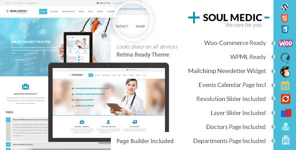 Download SoulMedic | Hospital & Doctor WordPress Theme Nulled 