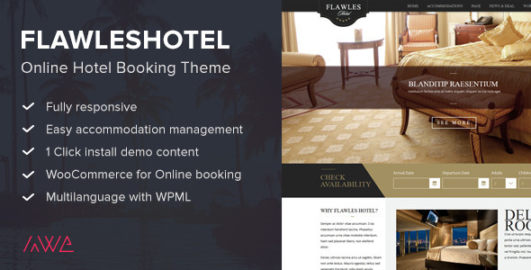 [Download] Flawleshotel – Online Hotel Booking Theme 
