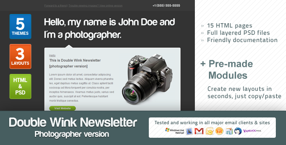 Download Double Wink Newsletter (Photographer Version) Nulled 