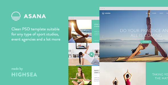 Download Asana – Sport and Yoga PSD Template Nulled 