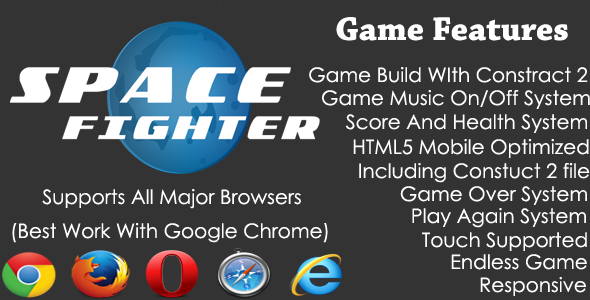 Download Space Warrior (Portrait Version) HTML5 Endless Shooting Game Nulled 