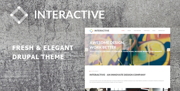 Download Interactive – Elegant & Creative Drupal 7.6 Theme Nulled 