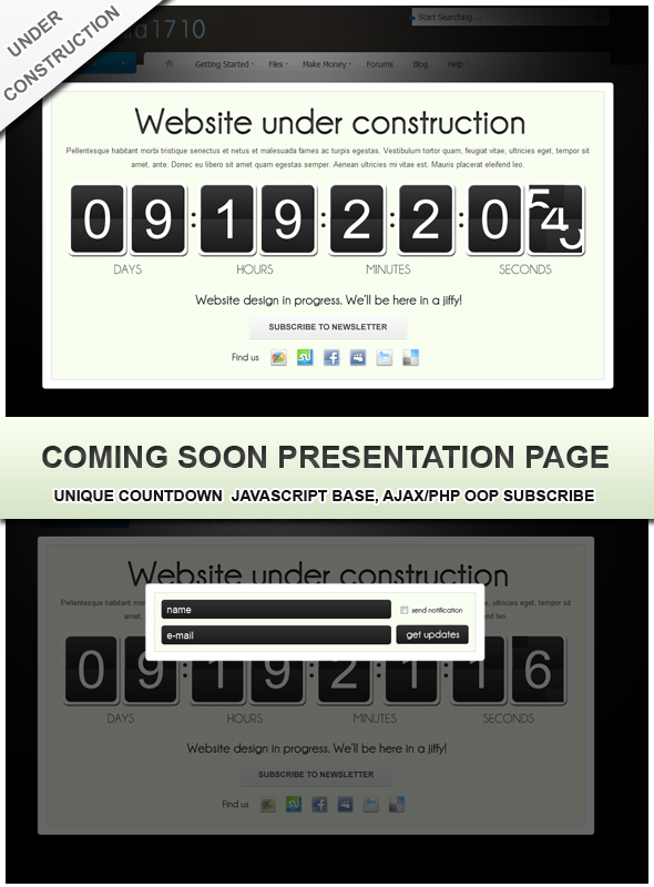 Download Coming soon landing page Nulled 