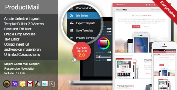 Download ProductMail – Responsive E-mail Template Nulled 