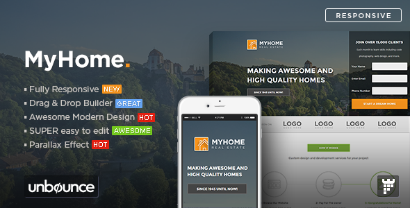 Download MYHOME – Real Estate Unbounce Template Nulled 