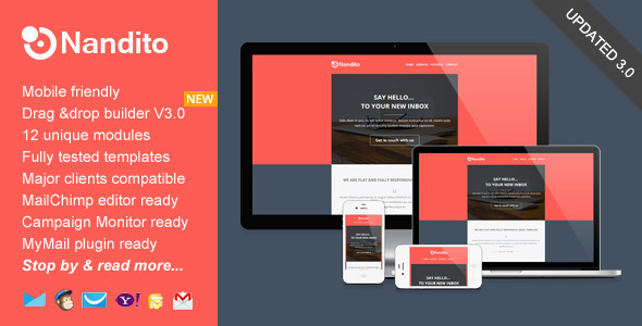 Download Nandito, Flat Responsive Email Template Nulled 