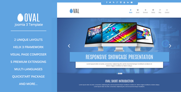 Download Vina Oval :: Responsive Joomla 3 One Page Template Nulled 