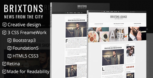 Download Brixton – Minimal & Personal HTML Blog Template Nulled 