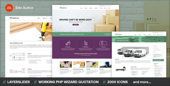 Download Removals – Moving Site template Nulled 