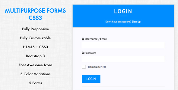 Download Multipurpose Forms – CSS3 Nulled 