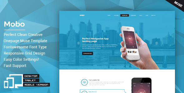 Download Mobo – One Page Parallax Muse Theme Nulled 