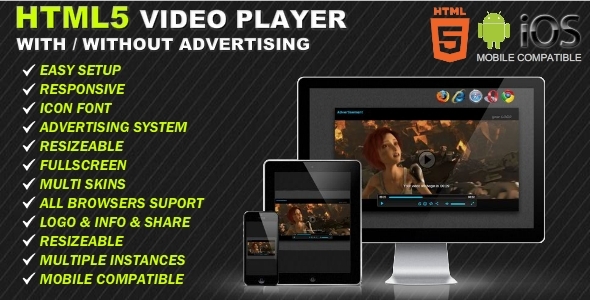 Download HTML5 Responsive Video Player & Advertising  Nulled 