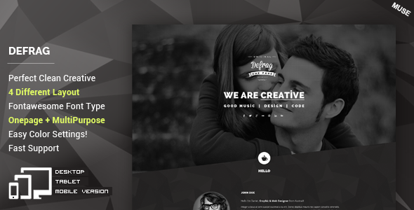 Download Defrag – Personal & Portfolio Muse Template Nulled 
