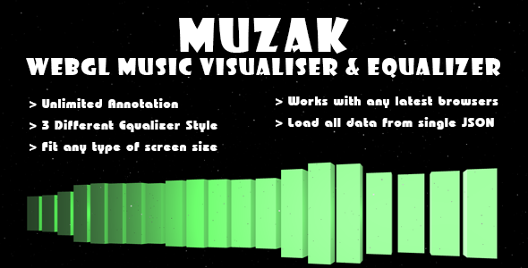 Download Muzak – WebGL Music Visualiser & Equalizer Nulled 