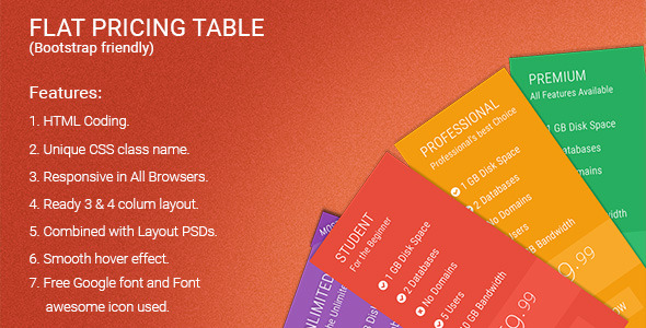 Download Flat Pricing Table Nulled 