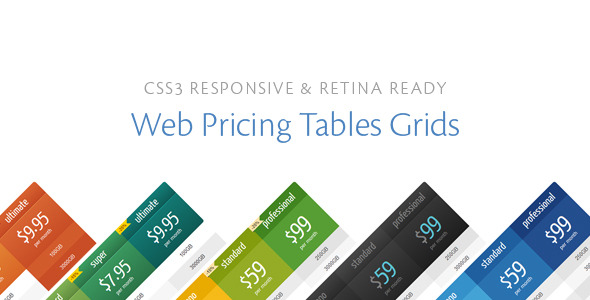 Download CSS3 Responsive Web Pricing Tables Grids Nulled 