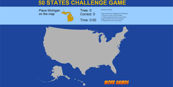 [Download] United States Map game – 50 States Challenge 