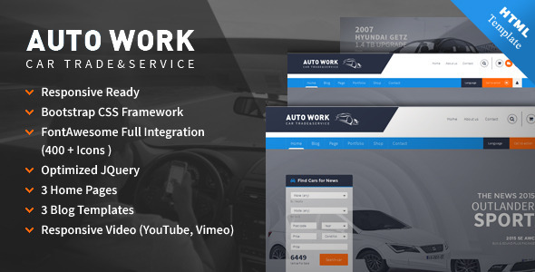 Download Autowork HTML5 template Nulled 