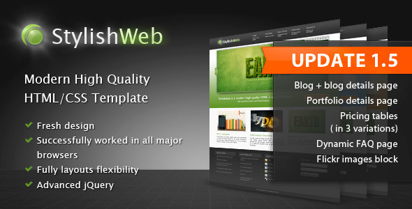Download StylishWeb | Modern High Quality HTML/CSS Template Nulled 