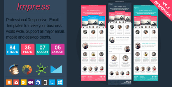 Download Impress – Clean Responsive Email Template Nulled 