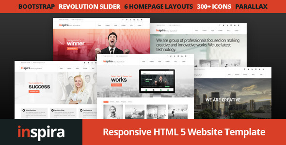 Download Inspira – Responsive HTML 5 Website Template Nulled 