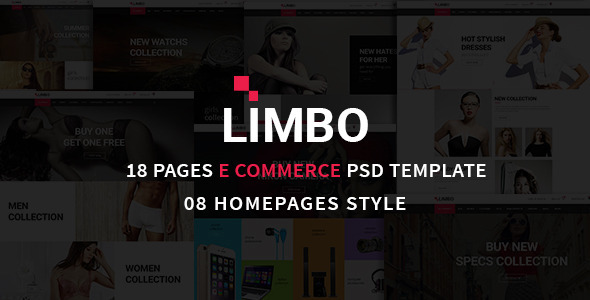 Download Limbo eCommerce PSD Template Nulled 