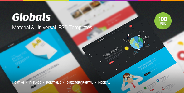Download Globals – Material & Universal PSD Template Nulled 