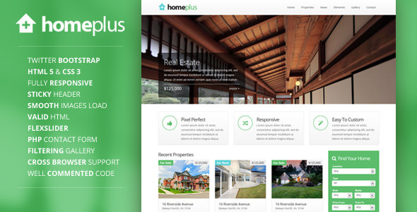 Download Homeplus – Responsive Real Estate Template Nulled 