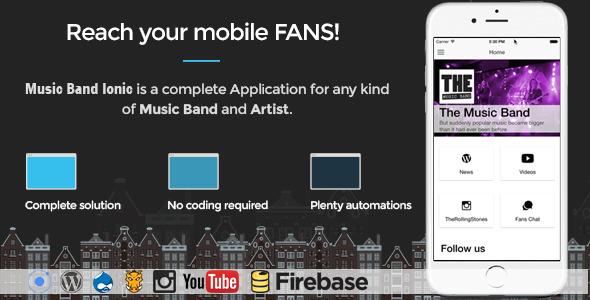 Download Music Band Ionic 3 – Full Application Nulled 