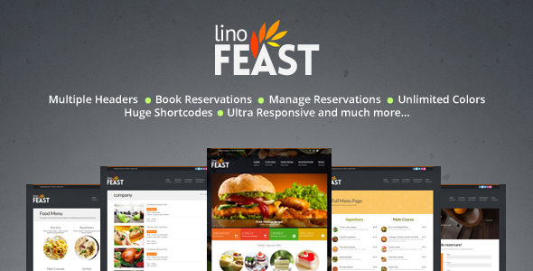 Download LinoFeast: Restaurant Responsive WordPress Theme Nulled 