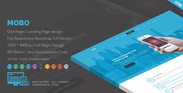 Download Mobo – One Page App Landing Page Nulled 