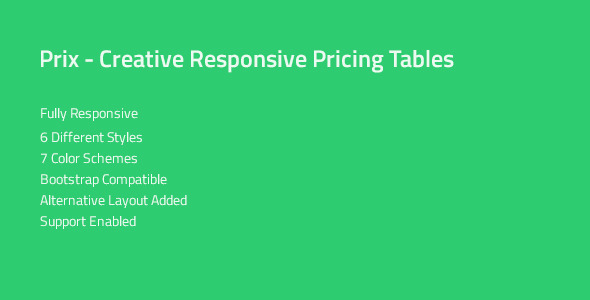 Download Prix — Responsive & Multipurpose CSS Pricing Tables Nulled 